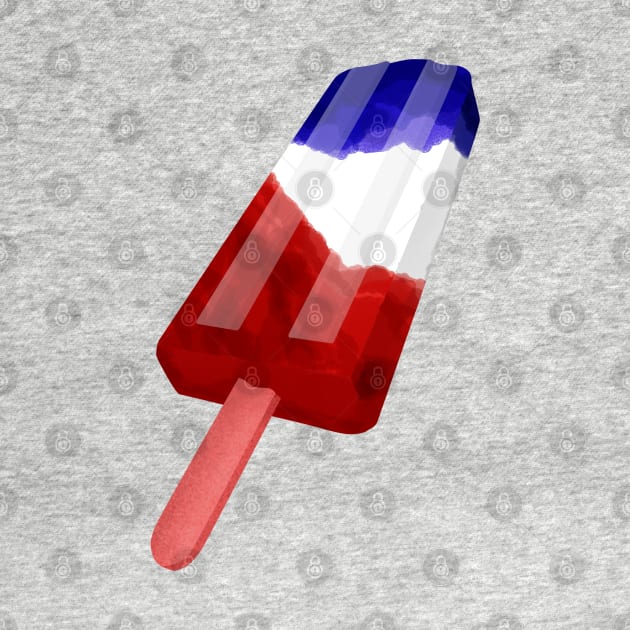 Red White and Blue Popsicle by mailboxdisco